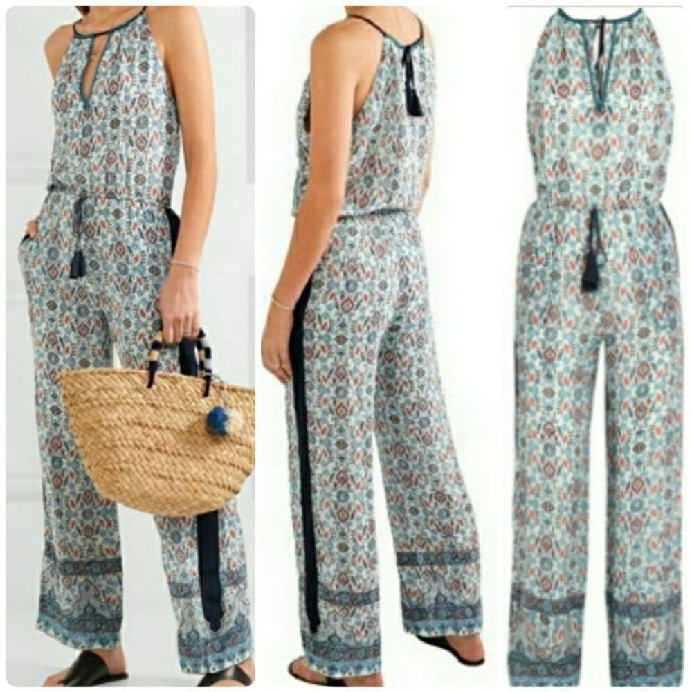 Talitha Embroidered printed silk-georgette jump - Picture 2 of 7